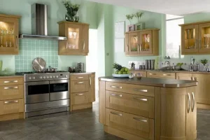77 Kitchen island design with wooden cabinet doors